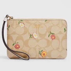 Coach Floral Wristlet